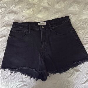 Abercrombie NWT Women's Black Denim Shorts